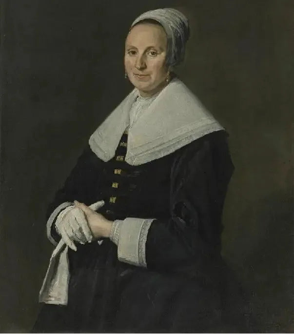 Portret kobiety w rękawiczkach - Frans Hals