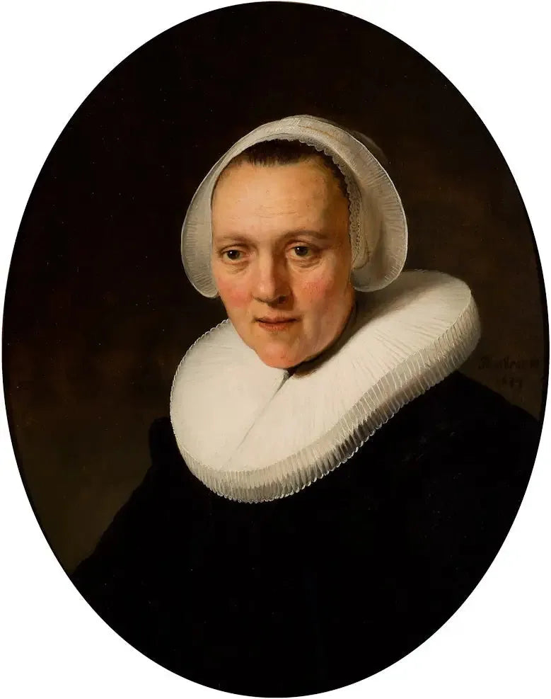 Portret czterdziestoletniej kobiety, być może Marretje Cornelisdr van Grotewal - Rembrandt