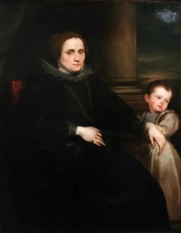 Portret kobiety z Genuy z dzieckiem - Antoine van Dyck