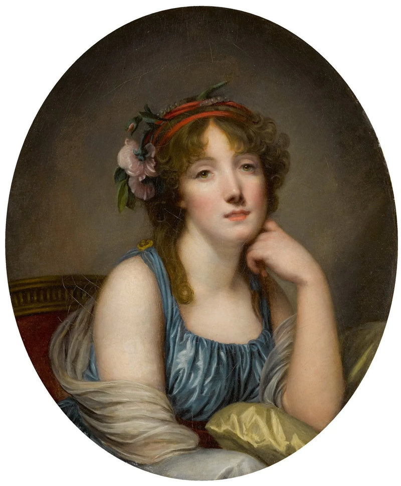 Portret kobiety, zwanej córką artysty - Jean-Baptiste Greuze