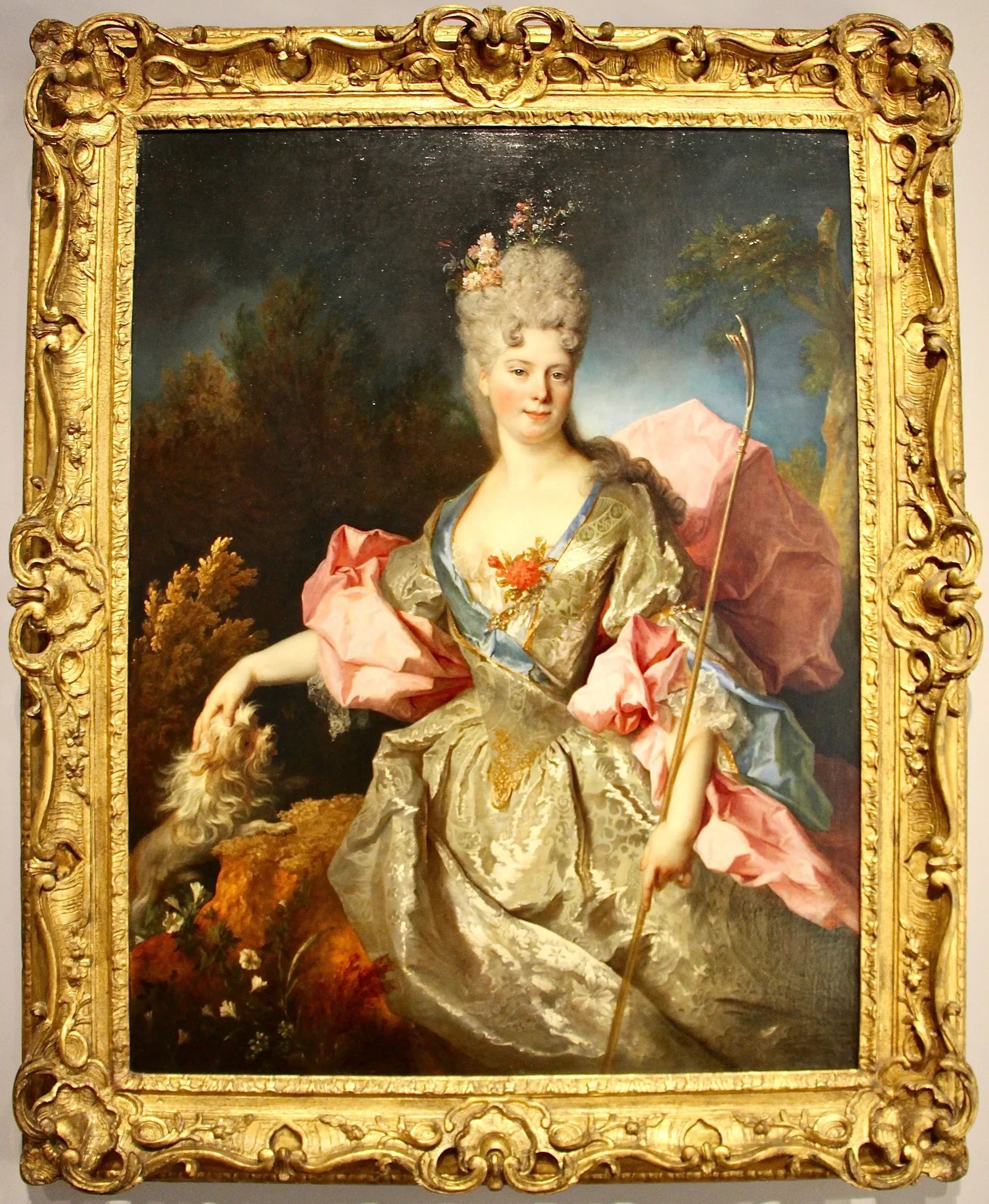 Portrait d'une femme en Astrée, probablement Mary Josephine Drummond, Condesa de Castelblanco - Nicolas de Largillière image 1 tableau peint à l’huile sur toile