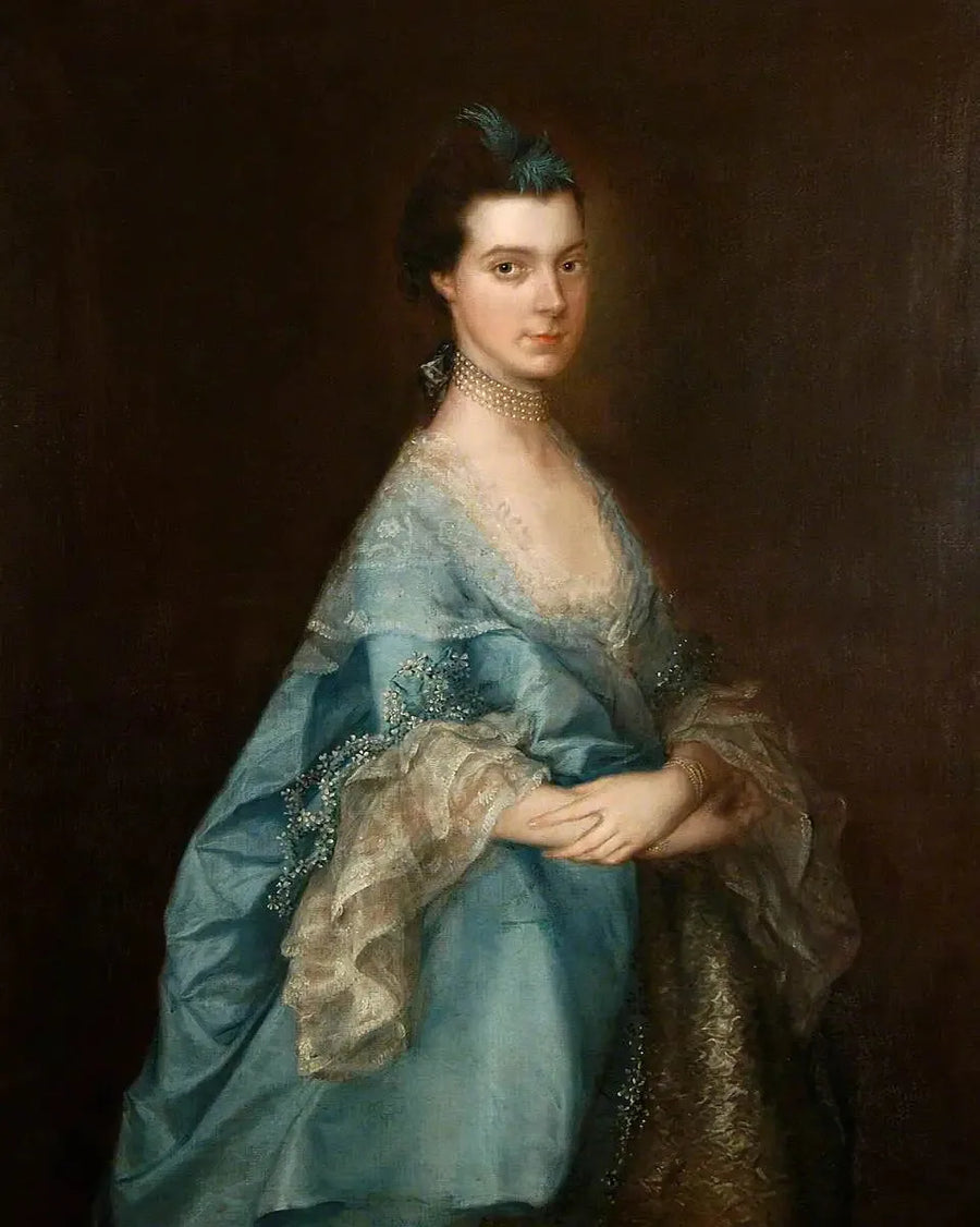 Portret kobiety w niebieskim (dawniej znany jako „Miss Edgar”) - Thomas Gainsborough
