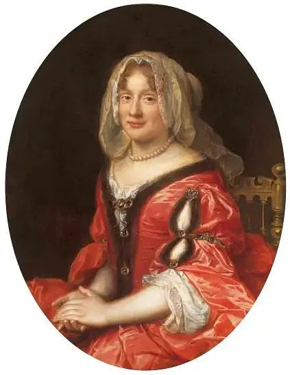 Portret kobiety w polskim stroju, najprawdopodobniej Claudine Françoise Mignot, żona Jeana Kazimierza Wazy - Pierre Mignard
