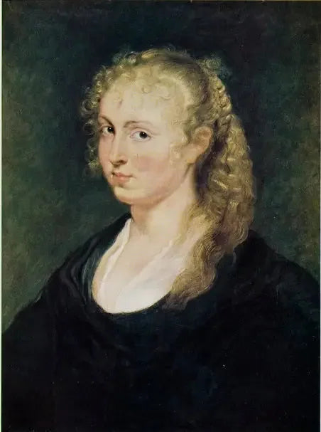 Portret nieznanej kobiety z blondami splecionymi włosami - Peter Paul Rubens
