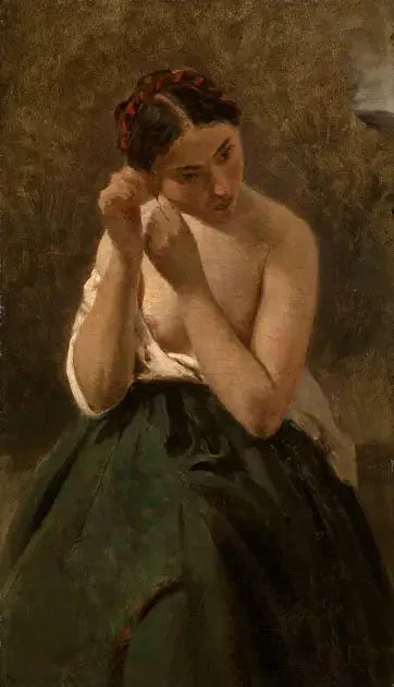 Portret kobiety - Jean-Baptiste Camille Corot