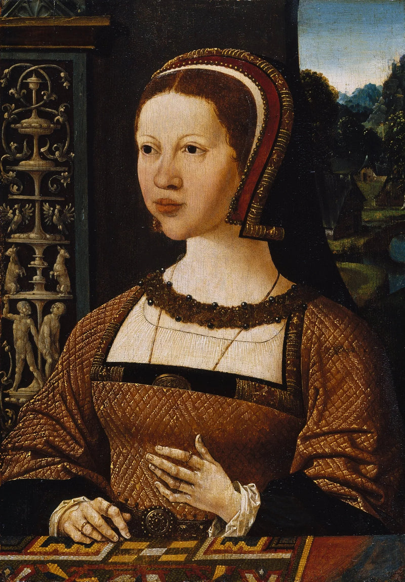 Portret kobiety, być może Elżbiety Danii - Jacob Cornelisz van Oostsanen