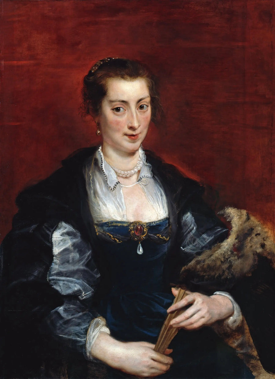 Portret kobiety, tradycyjnie identyfikowany jako Isabella Brant - Peter Paul Rubens
