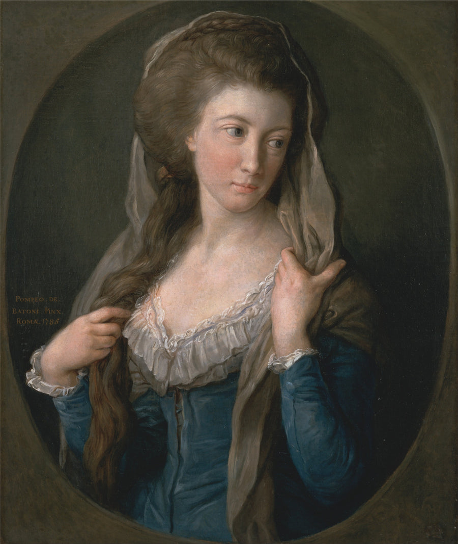 Portret kobiety, tradycyjnie identyfikowany jako Margaret Stuart, Lady Hippisley - Pompeo Batoni