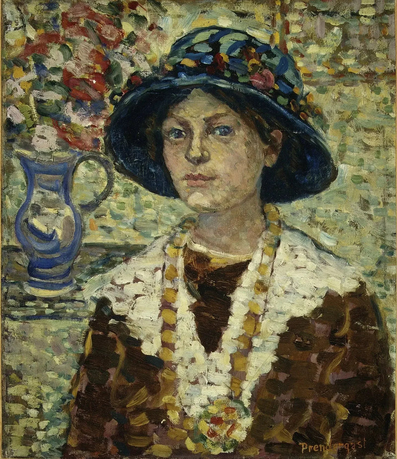 Portret dziewczyny z kwiatami - Maurice Prendergast