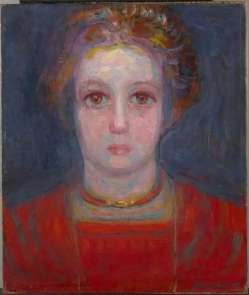Portret dziewczyny w czerwieni - Piet Mondrian