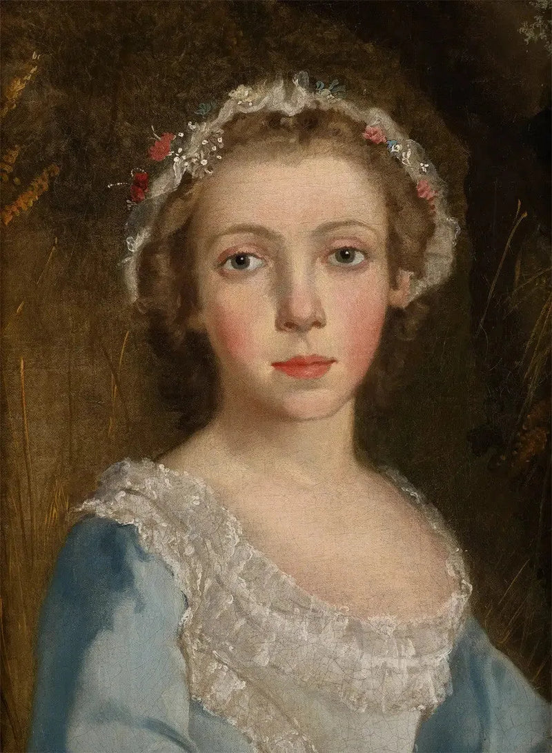 Portret dziewczynki (fragment „Portret chłopca i dziewczynki”) - Thomas Gainsborough