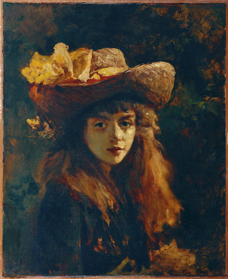 Portret dziewczyny - Gustave Courbet