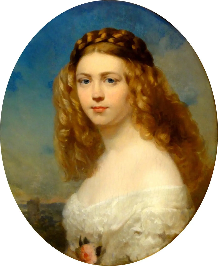 Portret młodej polskiej arystokratki (księżniczki Zofii Odescalchi, z domu Branicka?) - Franz Xaver Winterhalter