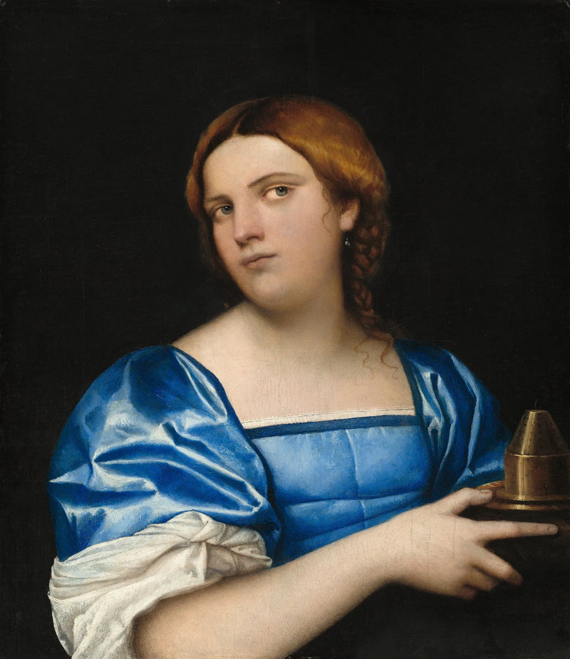 Portret młodej kobiety w mądrej dziewicy - Sebastiano del Piombo