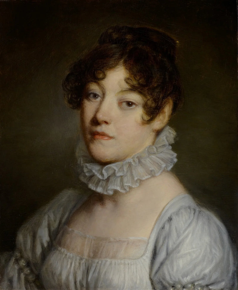 Portret młodej kobiety - Jean-Baptiste Greuze