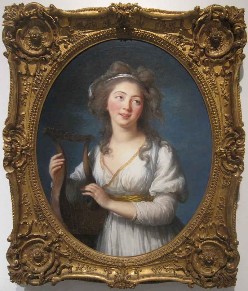 Portret młodej kobiety grającej na lirze - Élisabeth Vigée Le Brun