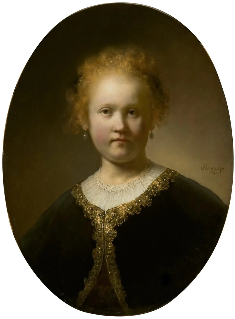 Portret młodej kobiety - Rembrandt