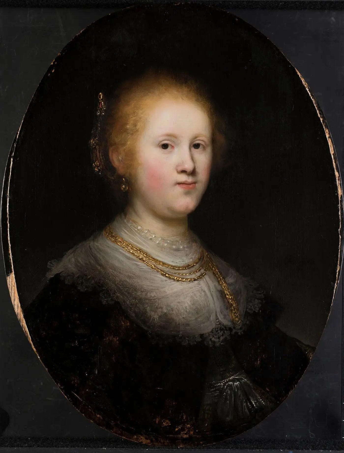 Portrait d'une jeune femme - Rembrandt image 1 tableau peint à l’huile sur toile