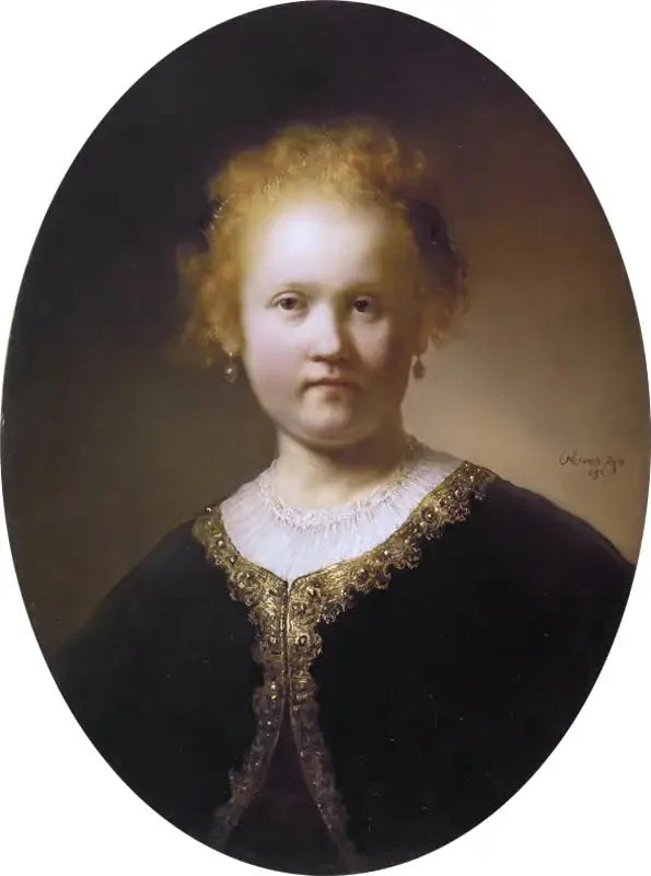Portret młodej kobiety - Rembrandt