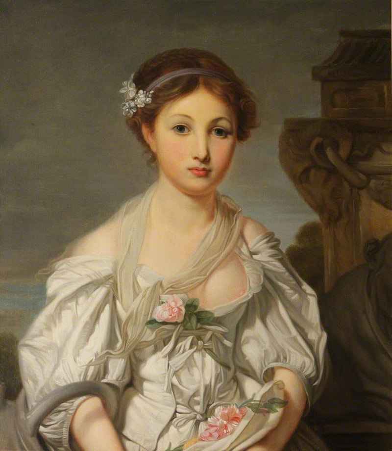 Portret młodej dziewczyny (La cruche cassée) - Jean-Baptiste Greuze