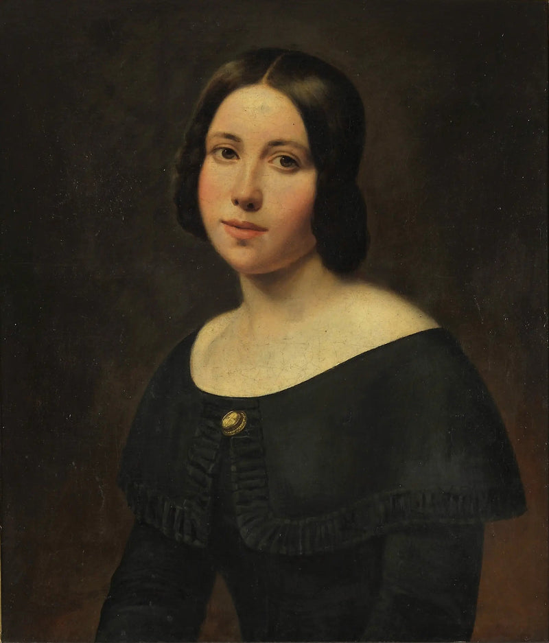 Portret młodej dziewczyny - Ludwig Knaus