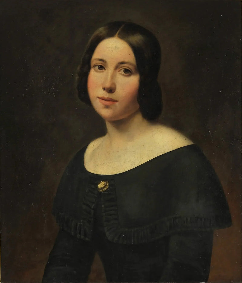 Portret młodej dziewczyny - Ludwig Knaus