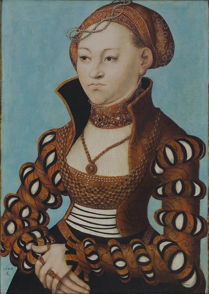 Portret szlachetnej damy saksońskiej - Lucas Cranach Starszy