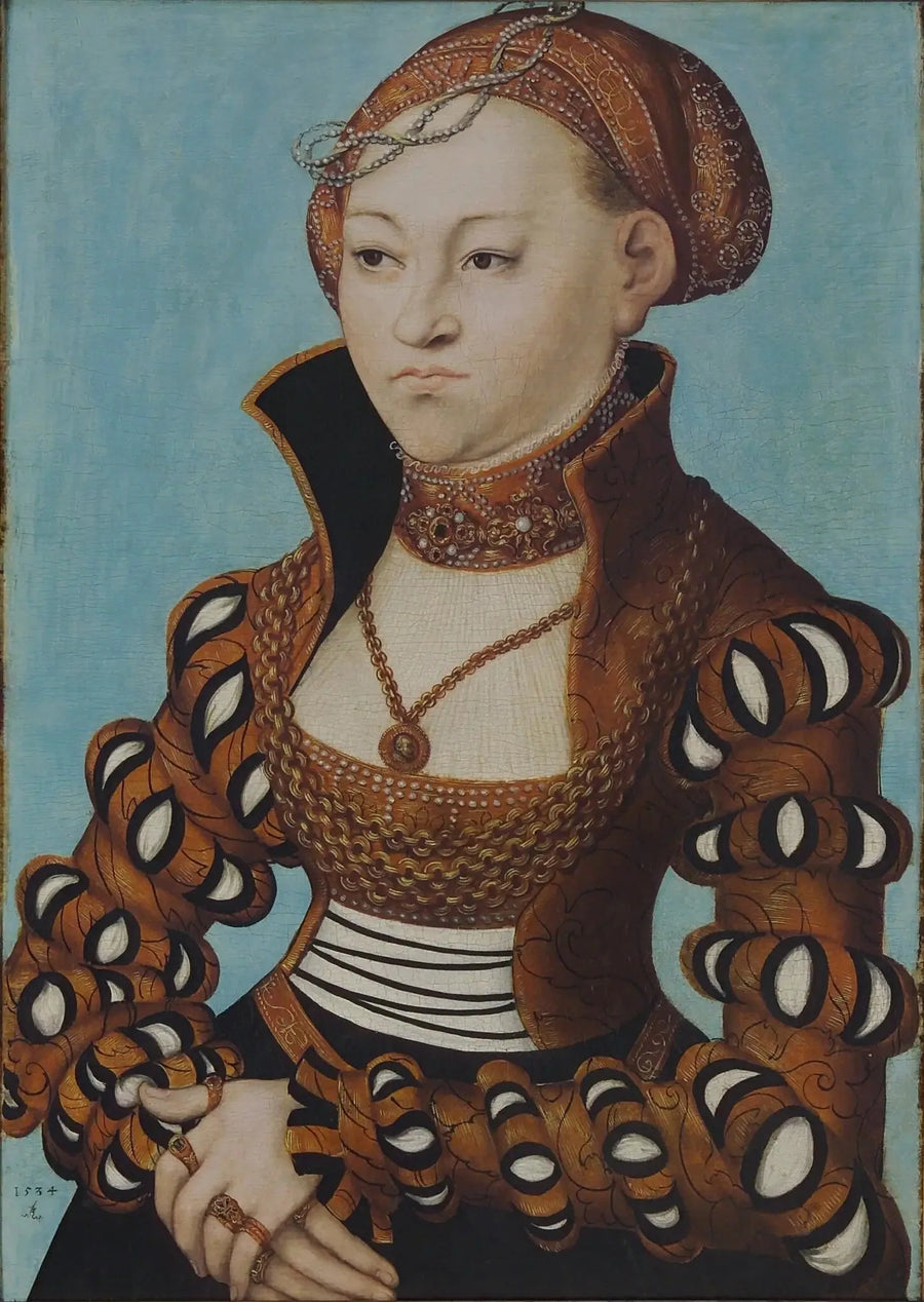 Portret szlachetnej damy saksońskiej - Lucas Cranach Starszy