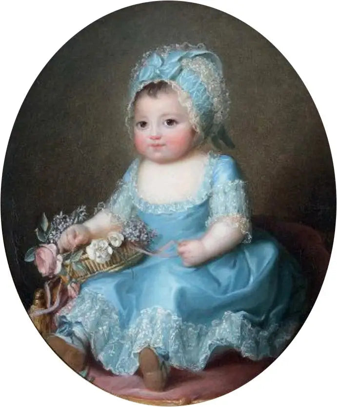 Portret małej dziewczynki zwanej Sophie de Bourbon, mademoiselle d'Artois (1776-1783) - Élisabeth Vigée Le Brun