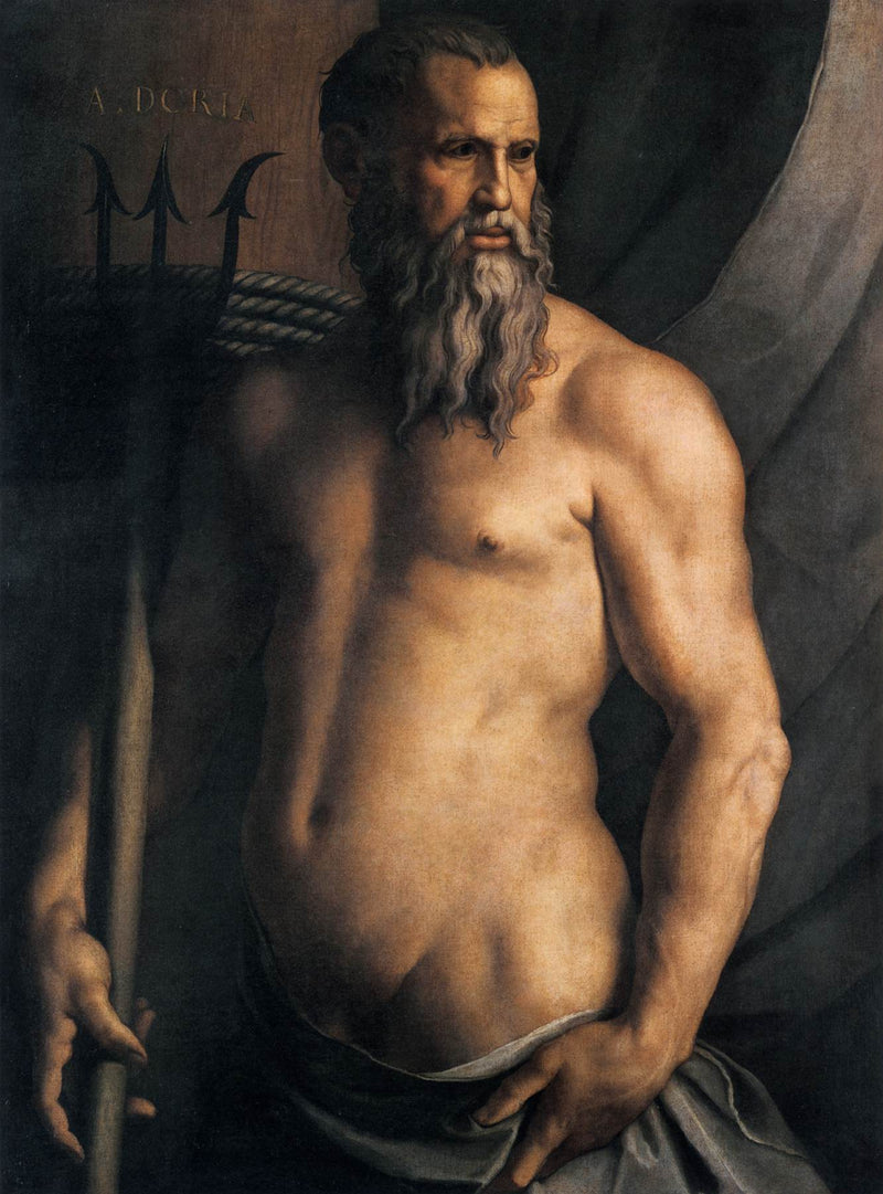 Portret Andre Dory w roli Neptuna - Bronzino