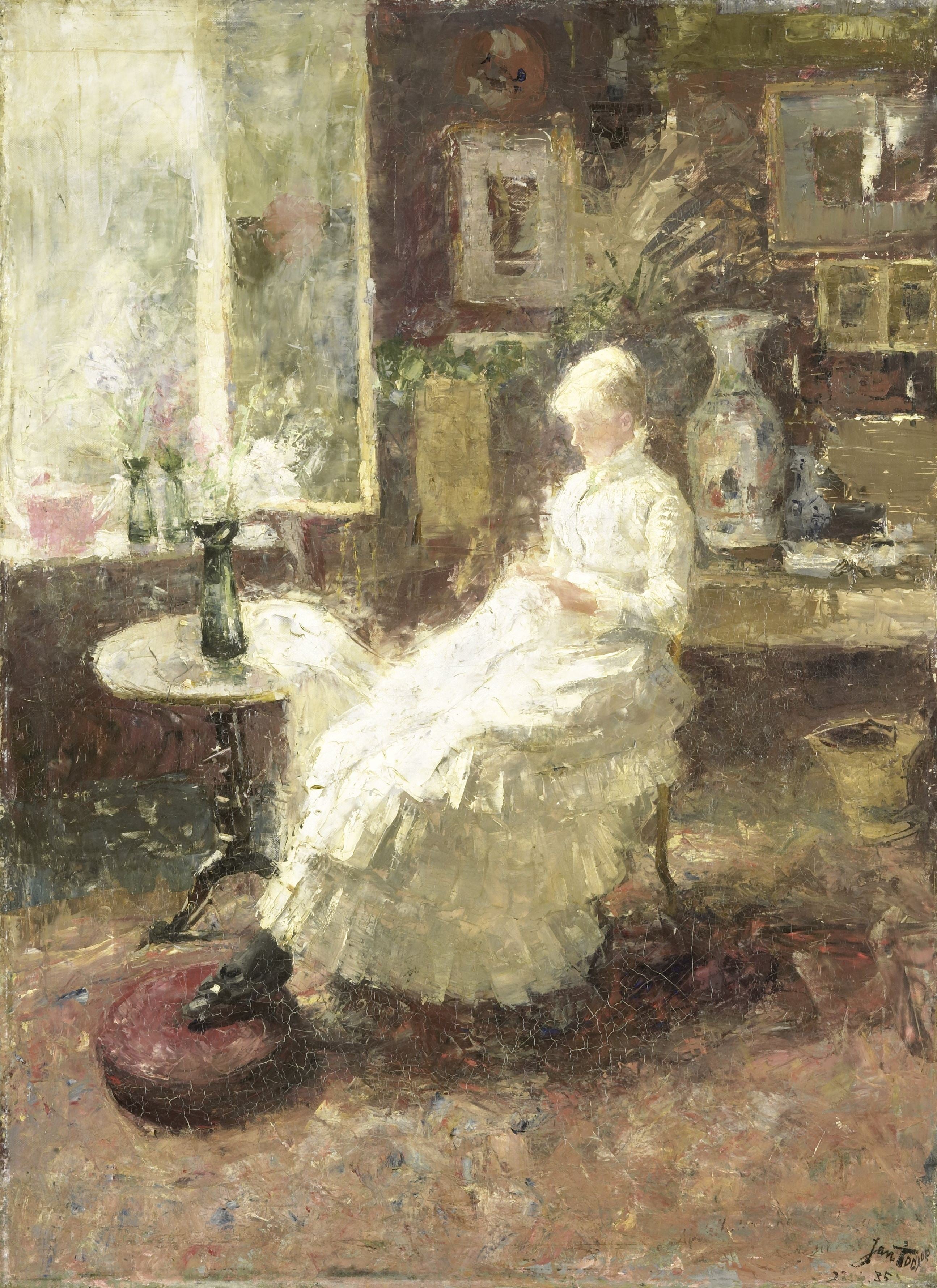 Portrait de Annie Toorop-Hall à Lissadell dans le Surrey - Jan Toorop - Alpha Reproduction