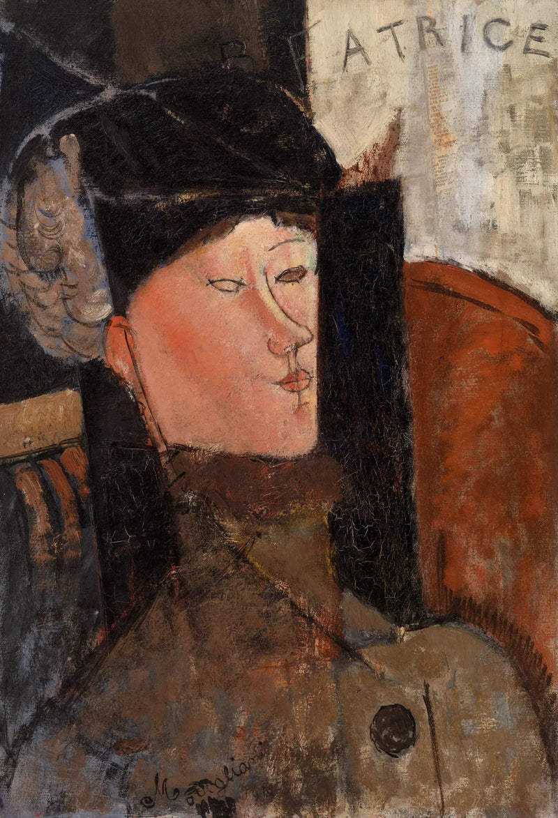 Portret Beatrice Hastings (Modigliani, Filadelfia) - Amedeo Modigliani