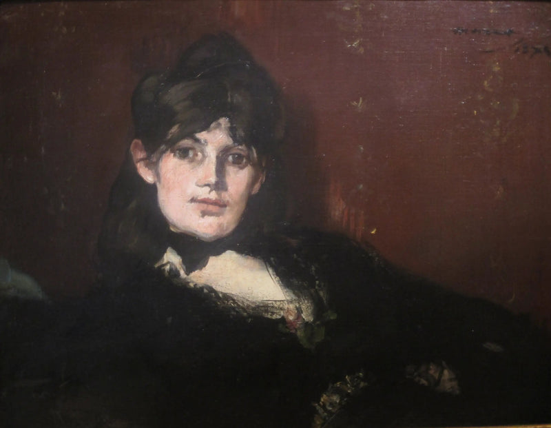 Portret Berthe Morisot leżącej - Édouard Manet