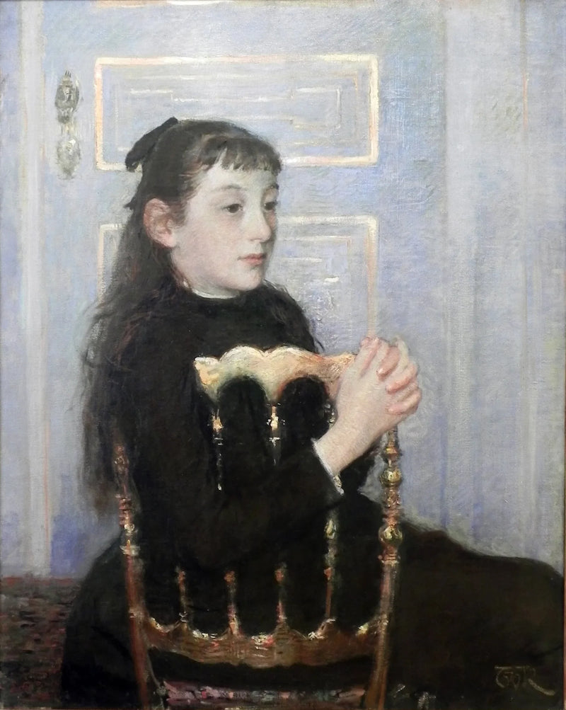 Portret Camille van Mons - Theo van Rysselberghe