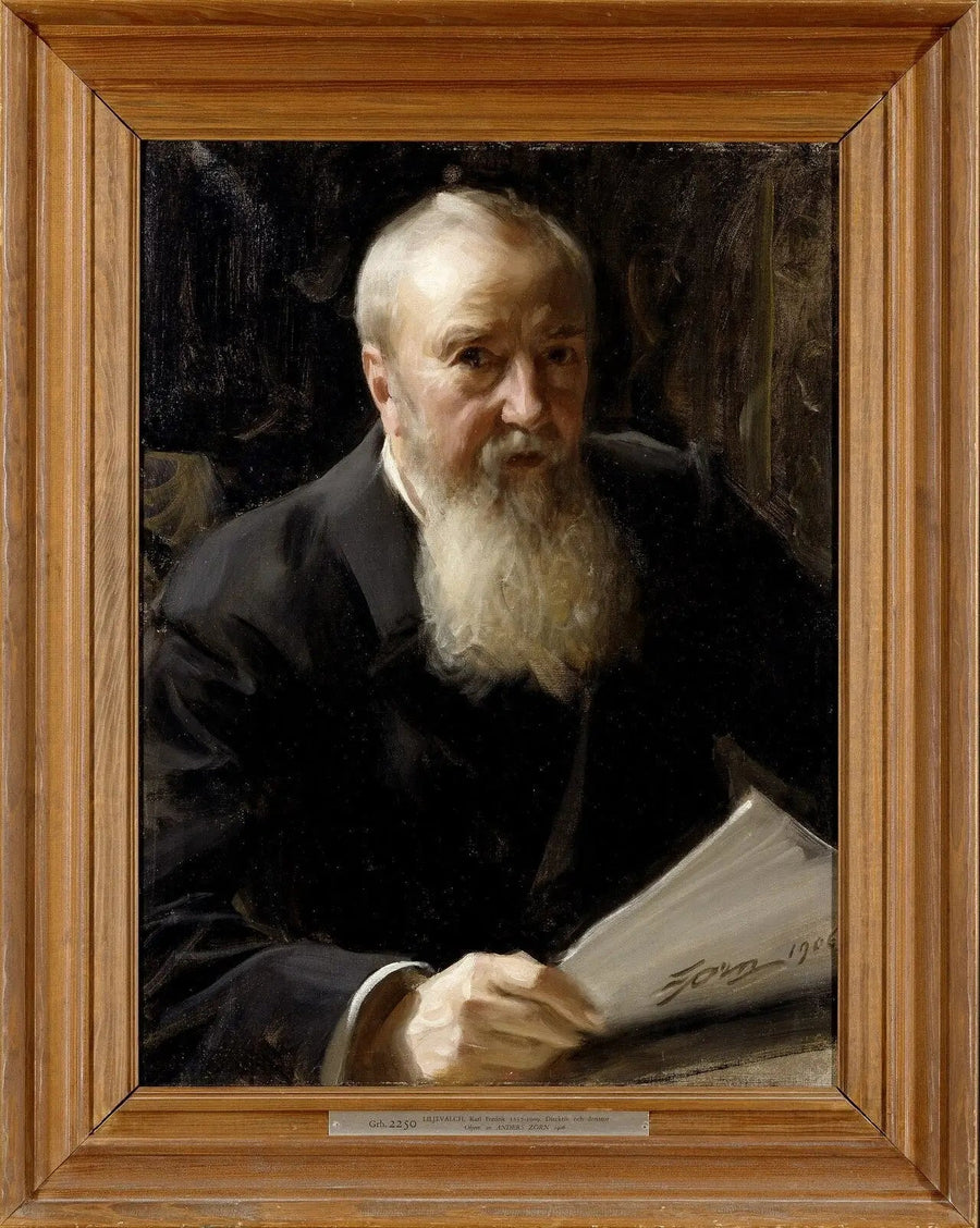 Portret Carla Fredrika Liljevalcha - Anders Zorn