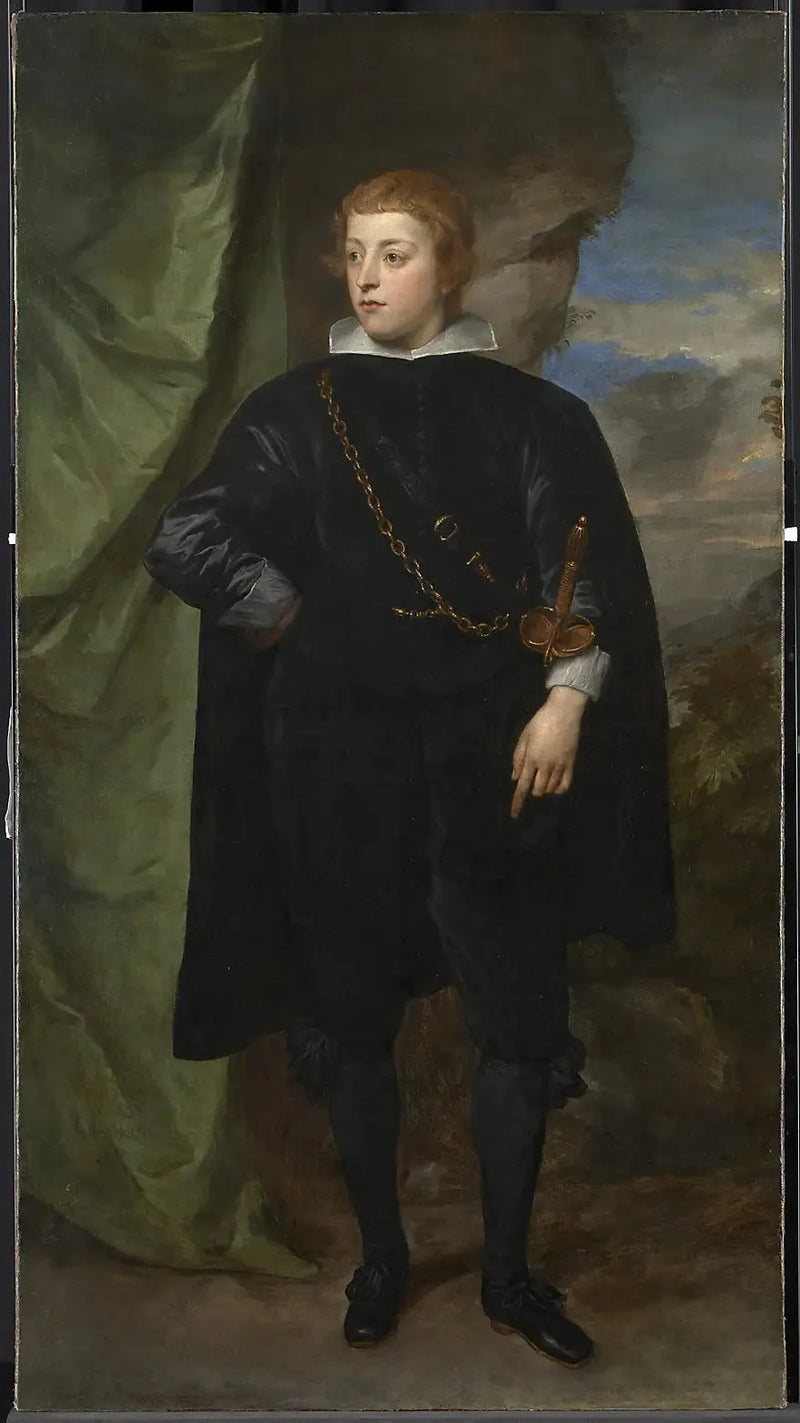 Portret Carlo Emanuele d'Este, markiza de Borgomanero (1622-1695) - Antoine van Dyck