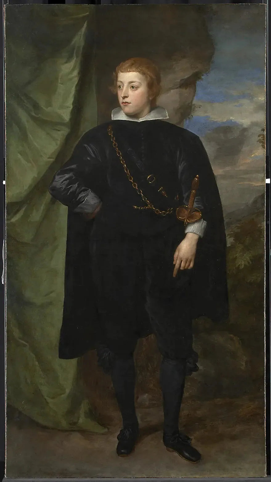 Portret Carlo Emanuele d'Este, markiza de Borgomanero (1622-1695) - Antoine van Dyck