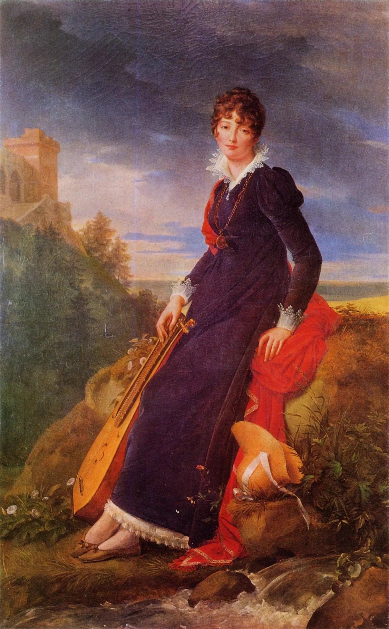 Portrait de Catherine Starzeńska - François Gérard image 1 reproduction de peinture à l’huile