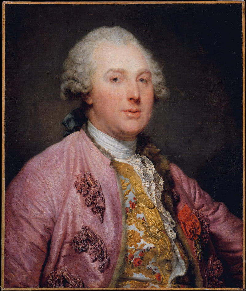 Portret Charlesa Claude'a de Flahaut de La Billarderie (hrabia d'Angiviller) - Jean-Baptiste Greuze
