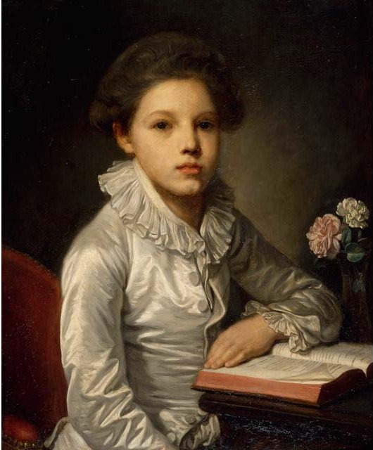 Portret Charles-Étienne de Bourgevin de Vialart, hrabia de Saint-Morys, dziecko - Jean-Baptiste Greuze