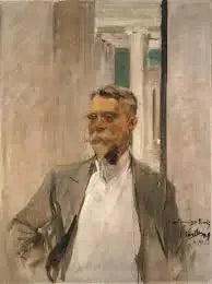 Portret Charlesa M. Kurtza, dyrektora założyciela Albright Art Gallery (1905-1909) - Joaquín Sorolla
