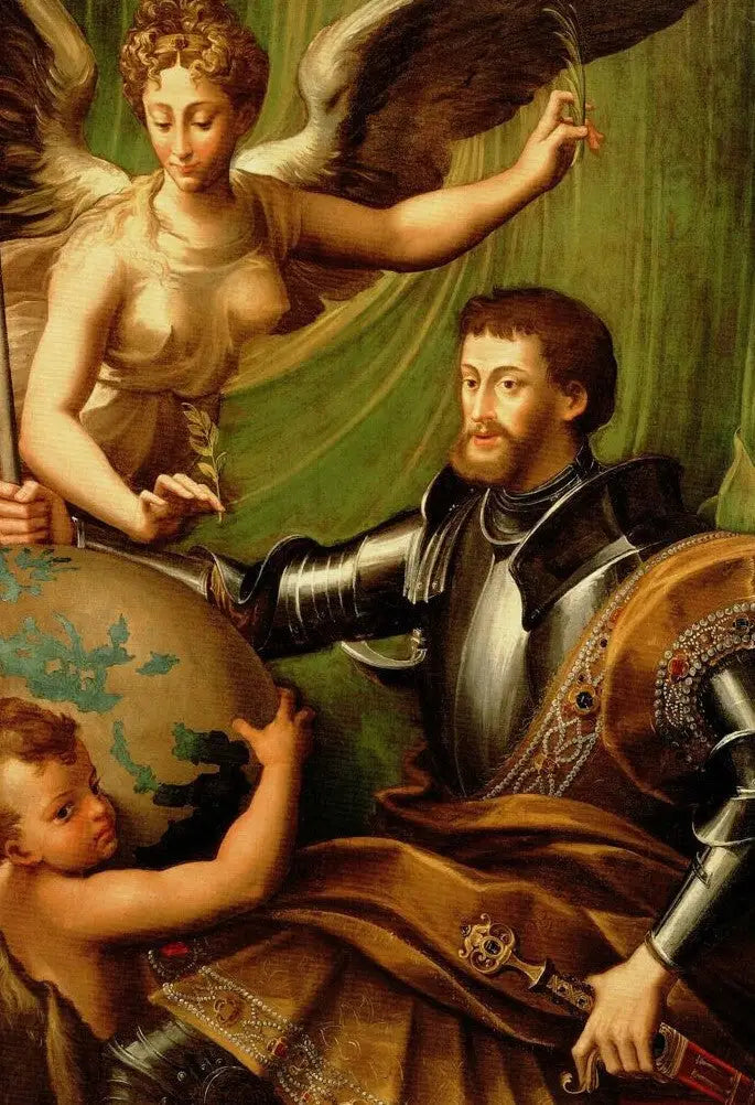 Portret Karola V - Parmigianino