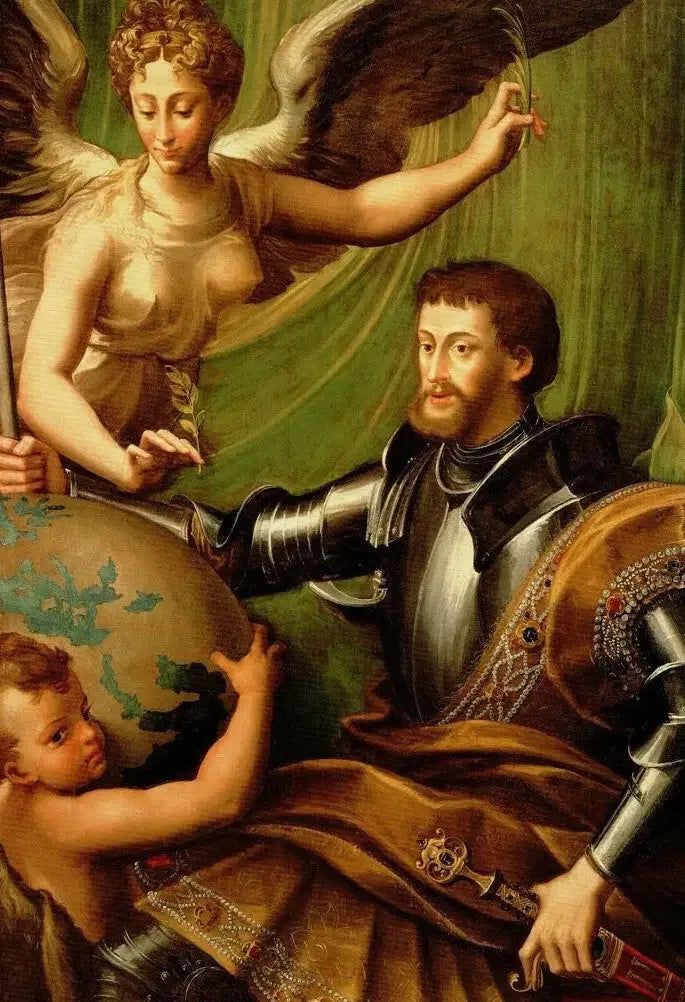 Portret Karola V - Parmigianino