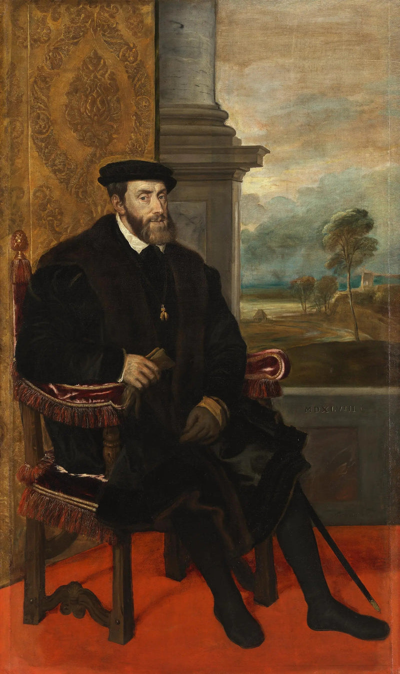 Portret Karola V - Titian