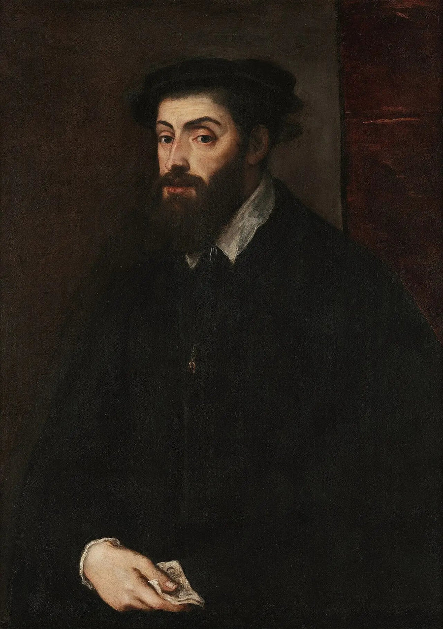 Portret Karola V - Titian