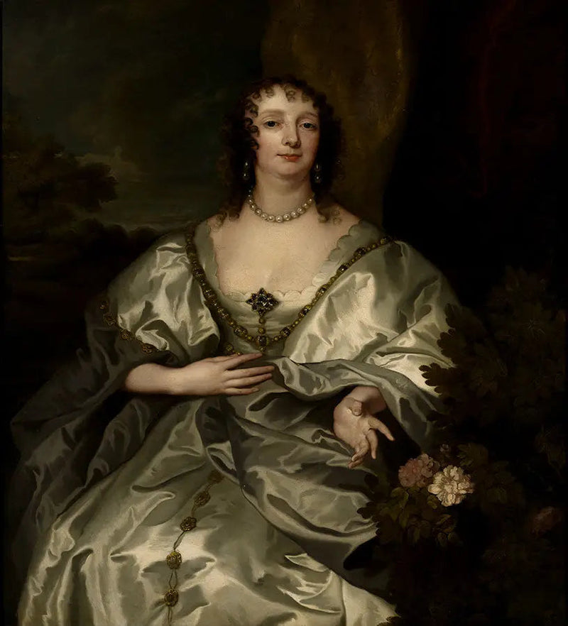 Portret Charlotte de la Trémoïlle, Lady Strange, przyszłej hrabiny Derby (1599-1664) - Antoine van Dyck