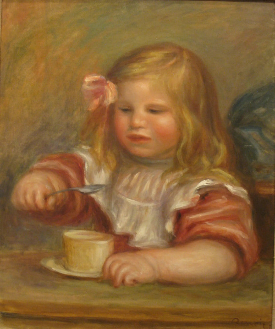 Portret Coco jedzącej swoją zupę - Pierre-Auguste Renoir