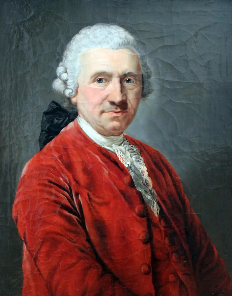 Portret Conrada Ekhofa, reżysera teatralnego i historyka teatru - Anton Graff
