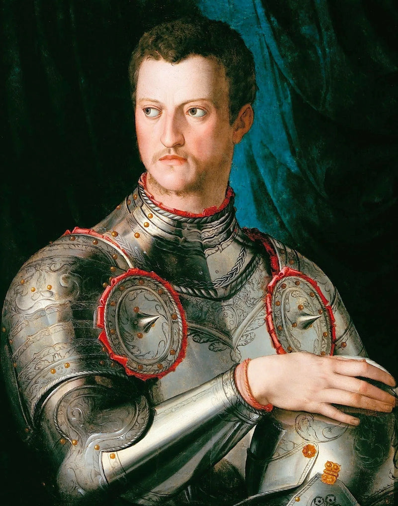 Portret Cosmego I Medyceusza w zbroi. - Bronzino
