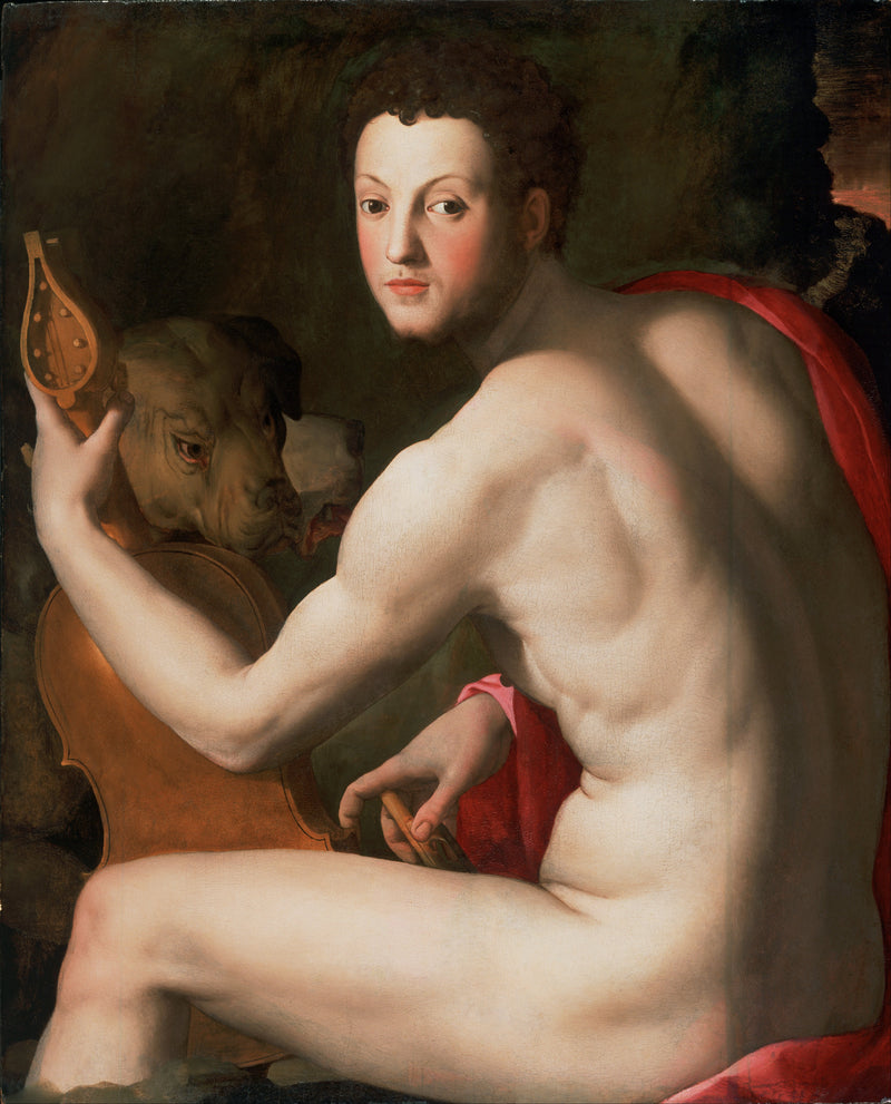 Portret Cosme I Medyceusza jako Orfeusz - Bronzino